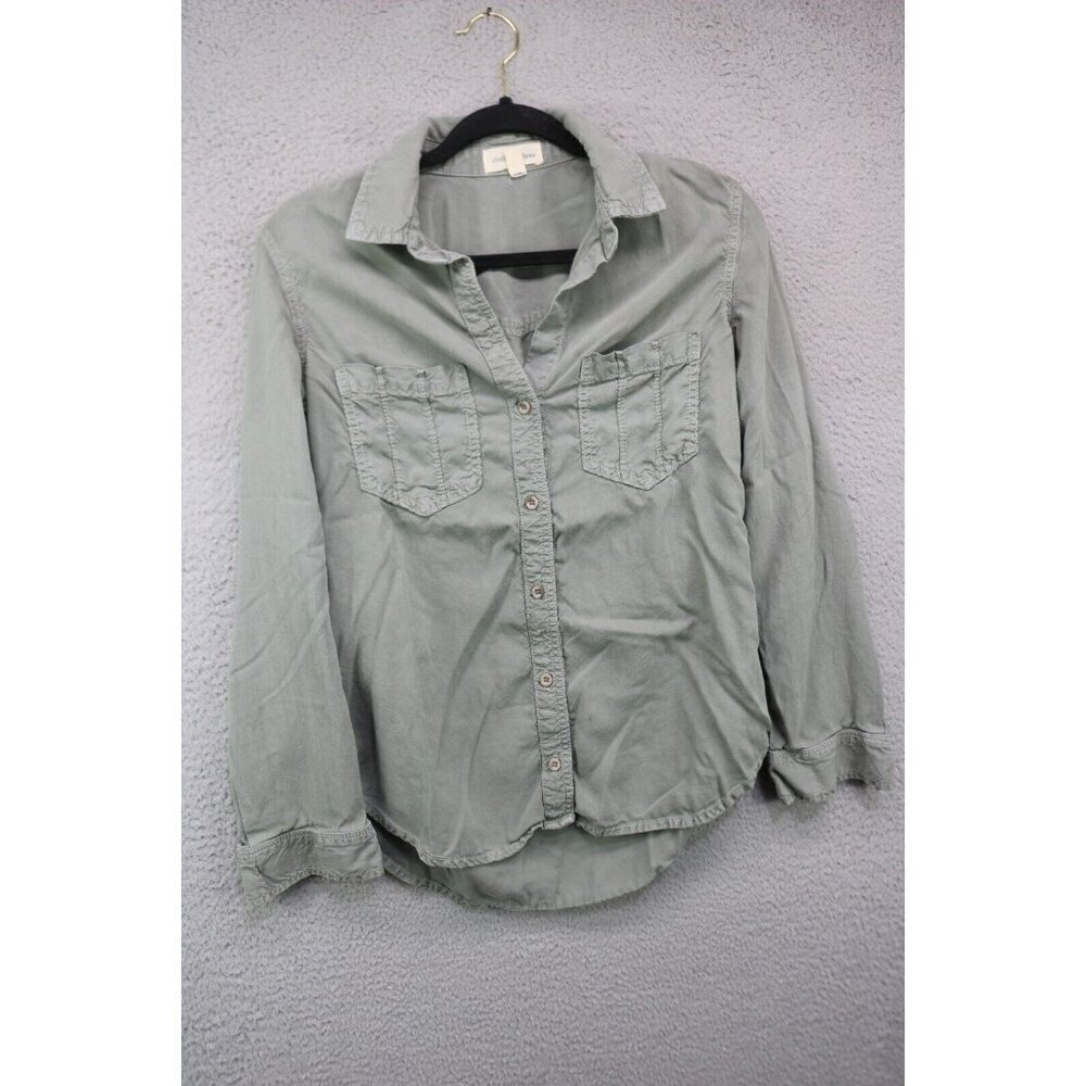 Cloth and Stone Anthropologie Long Sleeve Button Down Top-Size Small-Hi-Lo
